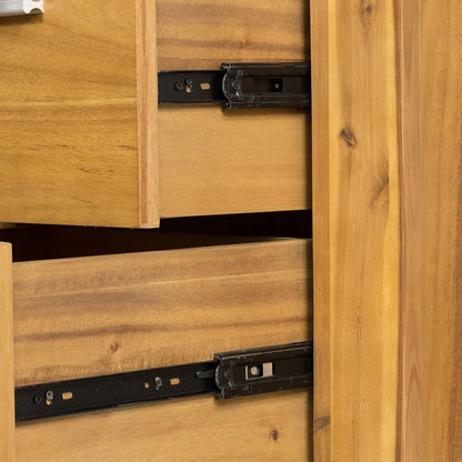 Nightstand - Natural Wood / Brown