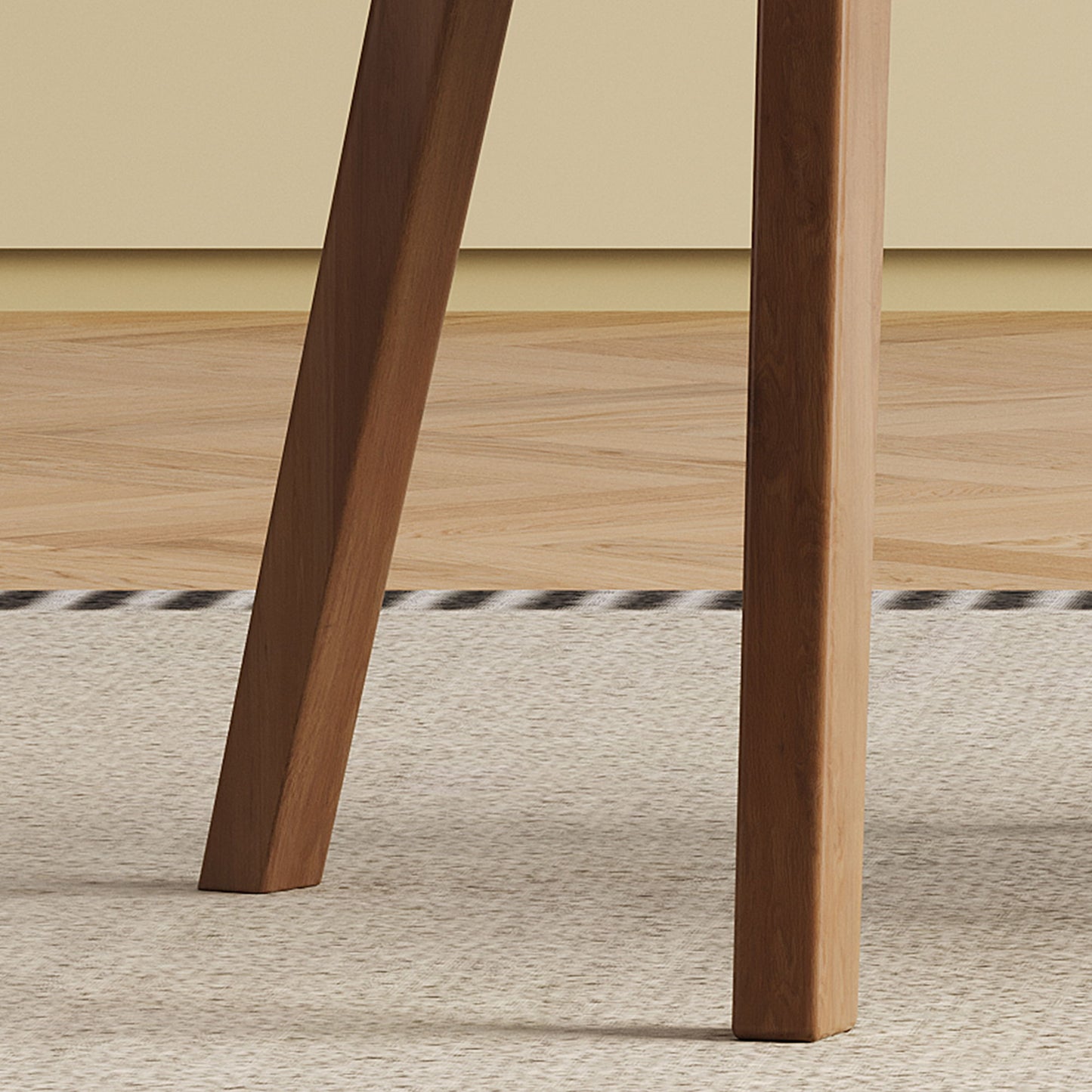 Dining Chair (Set of 2) - White / Deep Walnut
