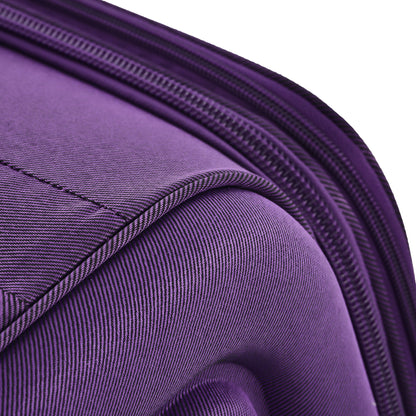 Softside Luggage Expandable 3 Piece Set Suitcase Upright Spinner Softshell Lightweight Luggage Travel Set