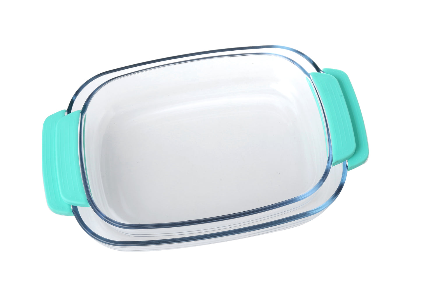 Delight King Baking Dish Set of 2 – Baking Dishes for Oven with Silicone Sleeves – Heat-Resistant Borosilicate Glass Baking Dish – Rectangle Glass Bakeware for Casseroles, Lasagna, Desserts