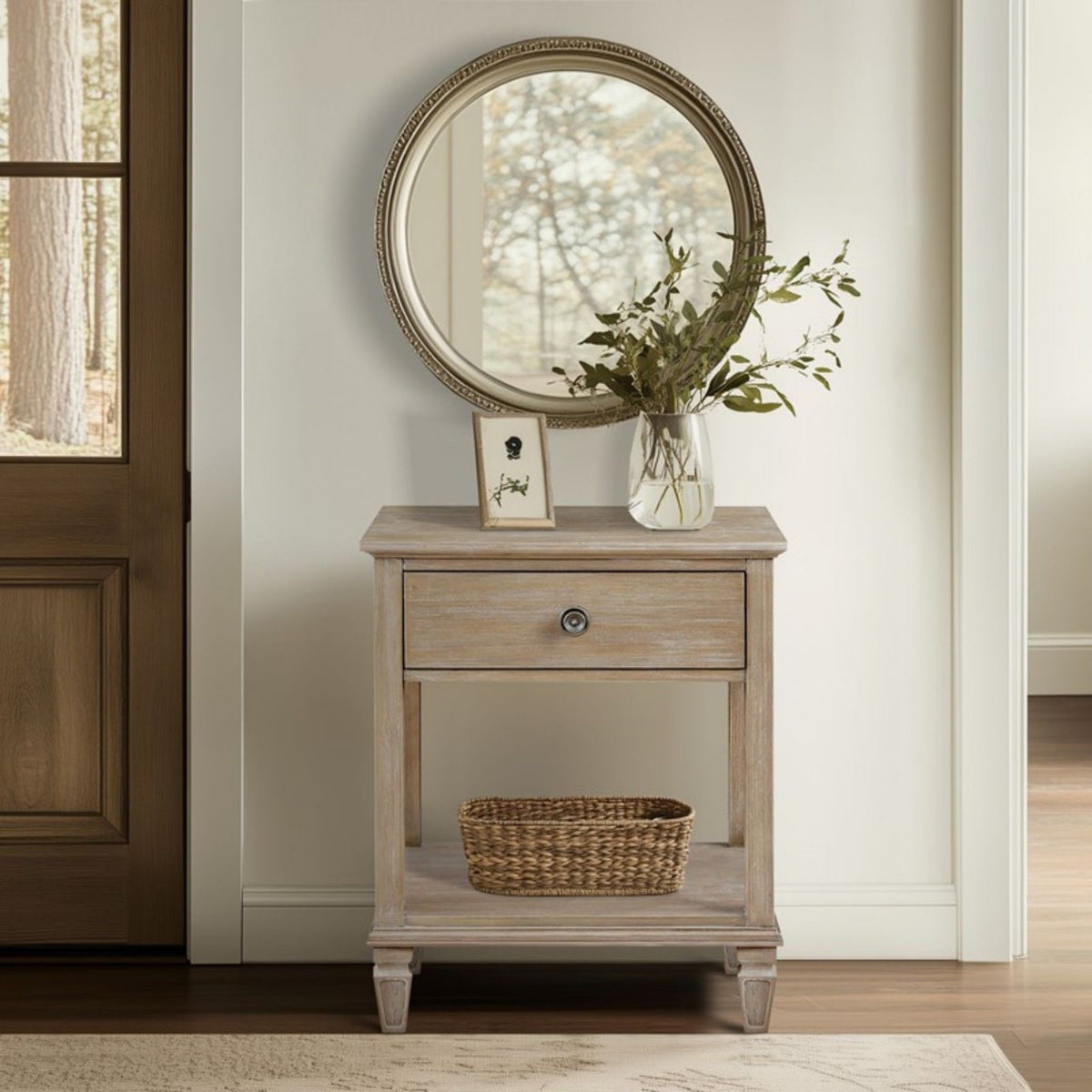 Victoria - Bedside Table With Drawer And Shelf