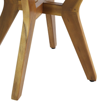 Yukon - Contemporary Side Table With Lightweight Concrete Top And Acacia Wood Frame - Gray