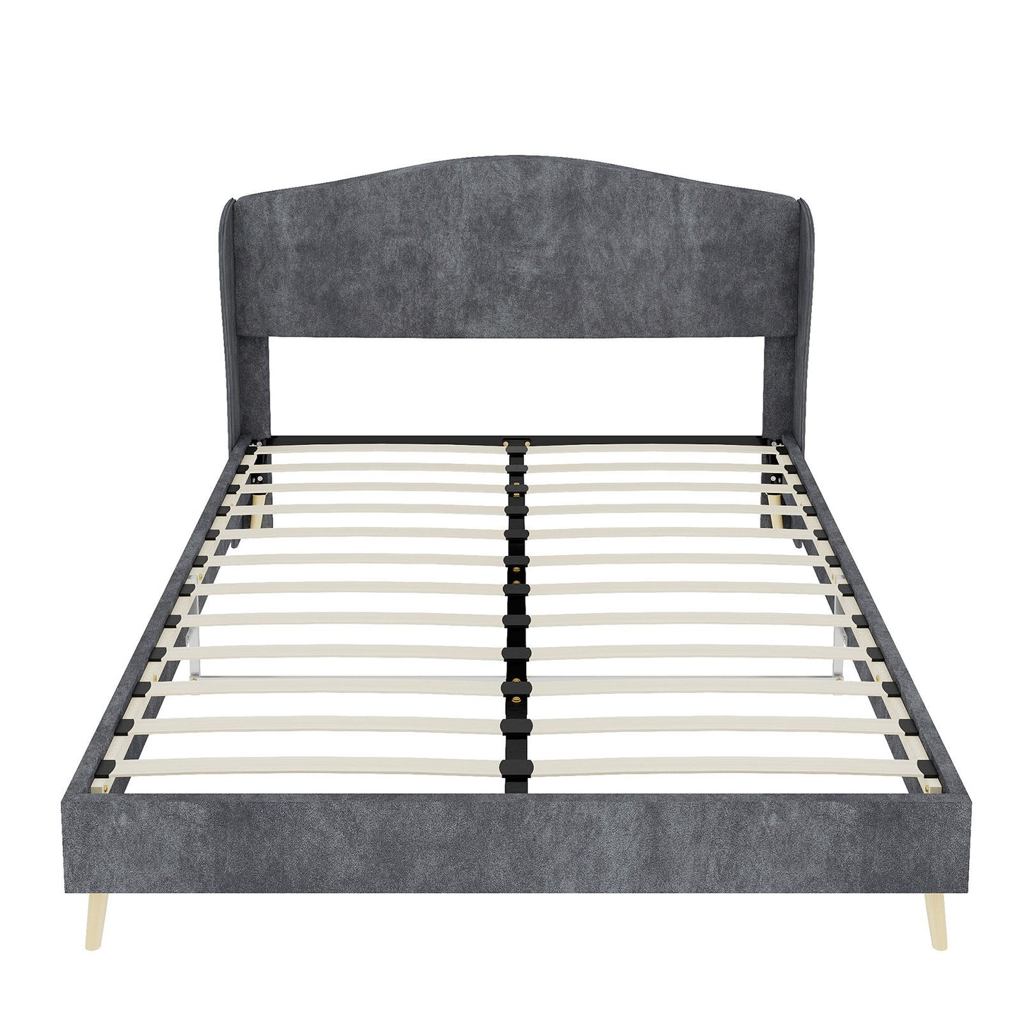 Upholstered Bed, Tufted Headboard, Comfortable Sleep