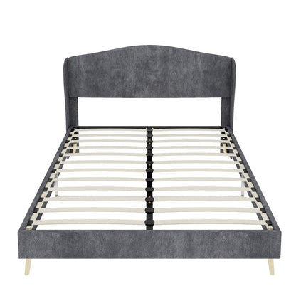 Upholstered Bed, Tufted Headboard, Comfortable Sleep