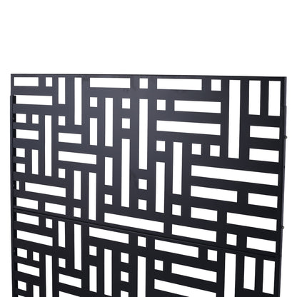 Decorative Freestanding Metal Privacy Screen For Indoor & Outdoor Use