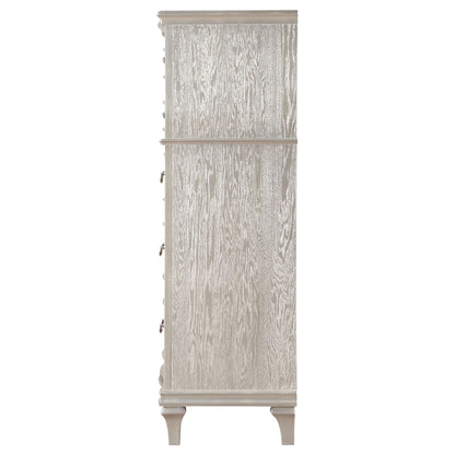Katerina - 5 Drawer Chest With Hidden Drawer - Oak