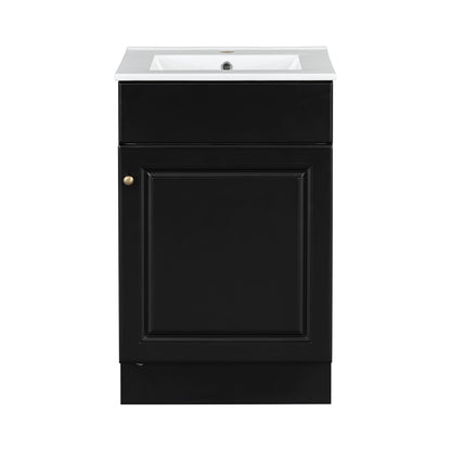 Bathroom Vanity With Sink, Cabinet With Adjustable Shelf