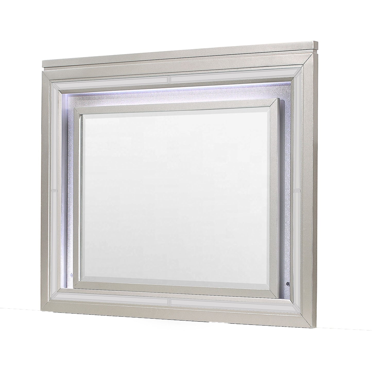 Cross - Glam Mirror With LED - Champagne