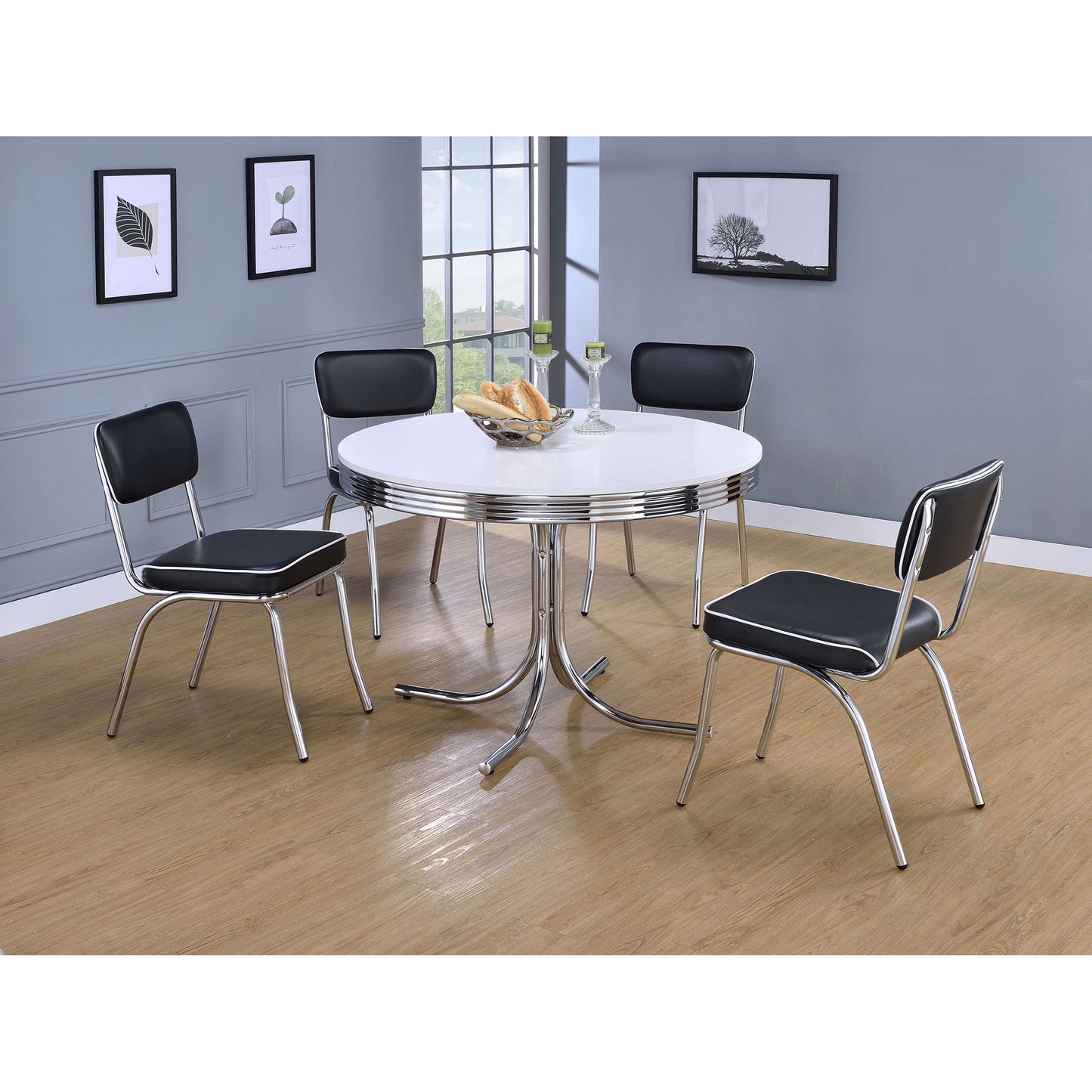 Open Back Upholstered Side Chairs (Set of 2)