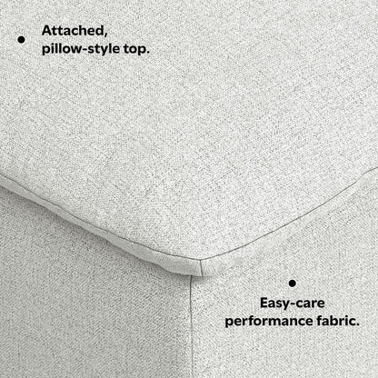 Jasmine - Ottoman - Gray