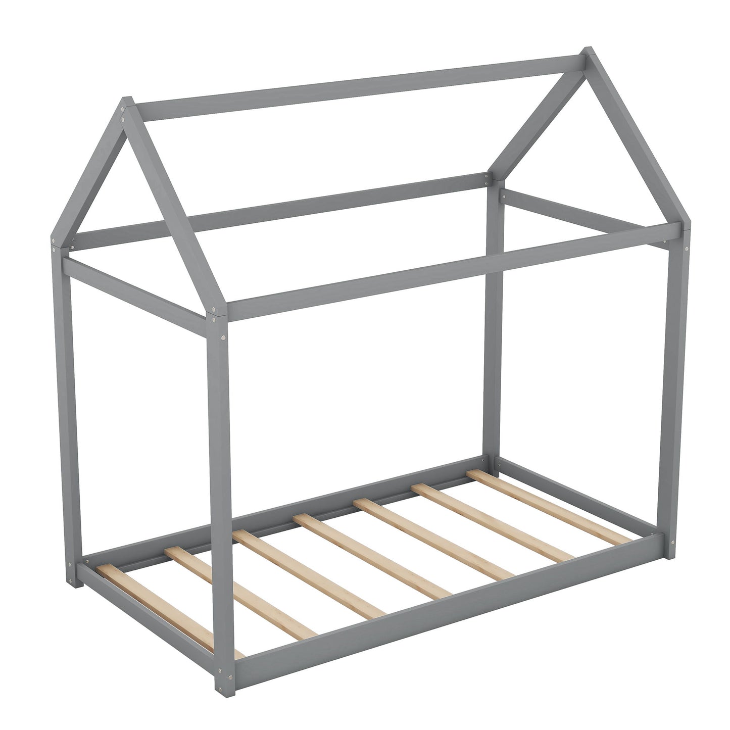 Wooden House Shaped Bed