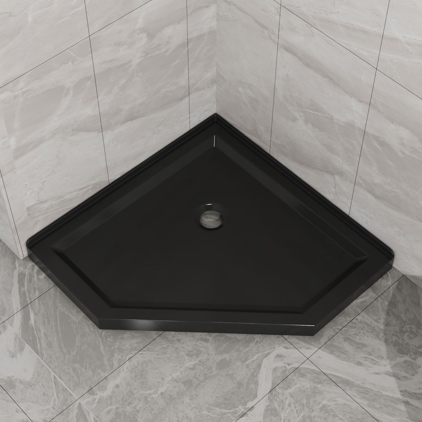 Goodyo - Neo-Angle Shower Base - Black