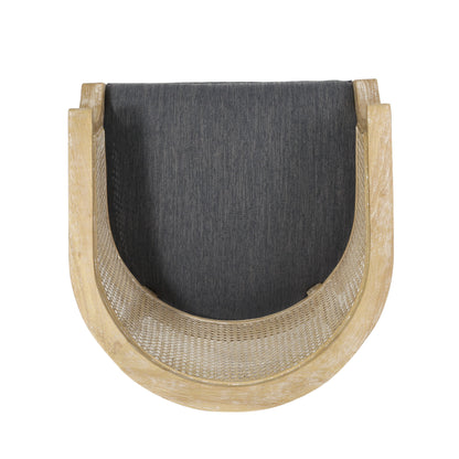 Curved Backrest Accent Chair