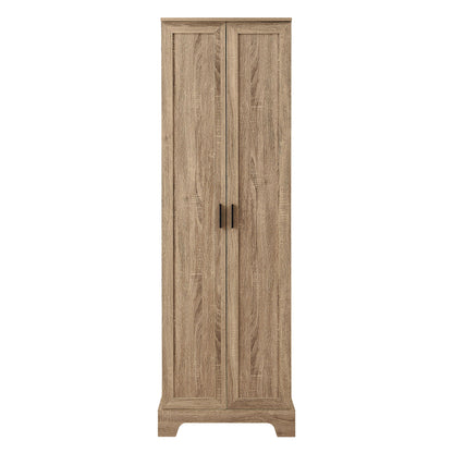 Storage Cabinet With Adjustable Shelves, 2 Doors, Rectangle Design For Bathroom