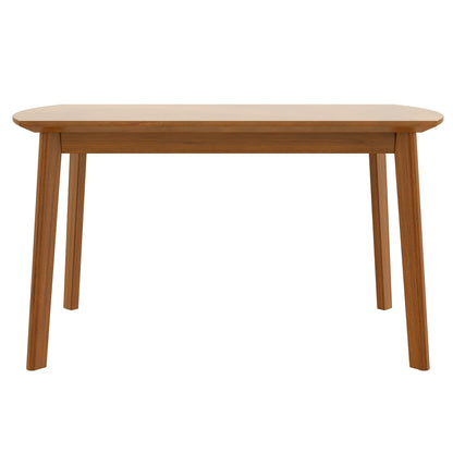 Dining Table Set For 4, Solid Wood Dining Table And Solid Wood Chairs, 5 Pieces Farmhouse Dining Table And 4 Upholstered Chairs - Brown / Gray