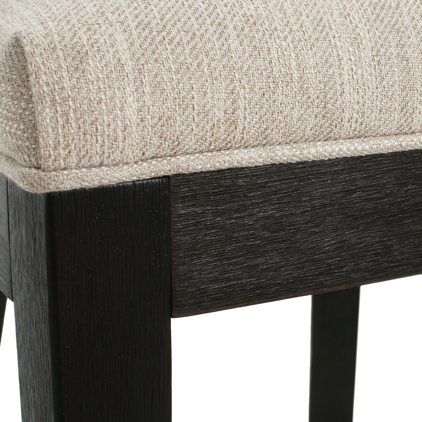 Farmhouse Style Fabric Upholstered Side Dining Chair Set