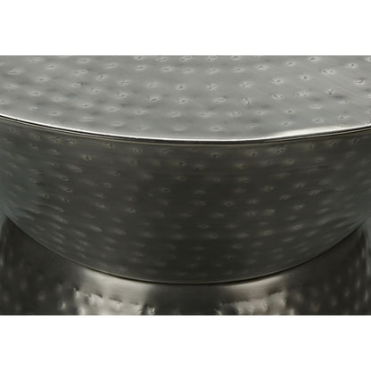 Drum Accent Side Table, Contemporary & Modern Elegant Design