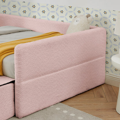 Safe Kids Bed With Guardrails And Storage