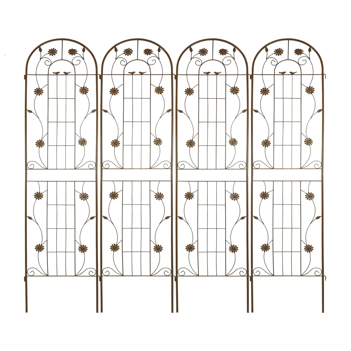 Metal Garden Trellis Rustproof Trellis For Climbing Plant Outdoor Flower Support