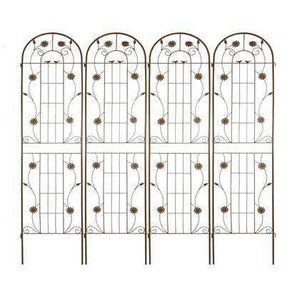 Metal Garden Trellis Rustproof Trellis For Climbing Plant Outdoor Flower Support