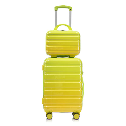 Luggage Set 14" / 20" With Combination Lock And Cosmetic Case