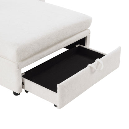 Modern Chaise Sofa With Hidden Storage For Living Room