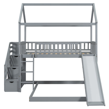 House Bunk Bed With Slide