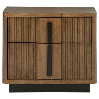 Moraga - 2 Drawer Nightstand - Ash Brown
