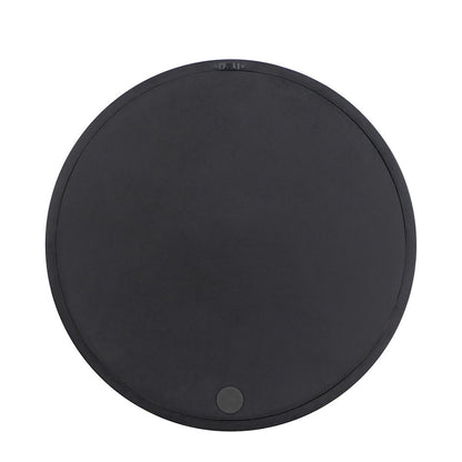 Circle Wall Mirror With Wooden Frame, Wall Mirror For Living Room