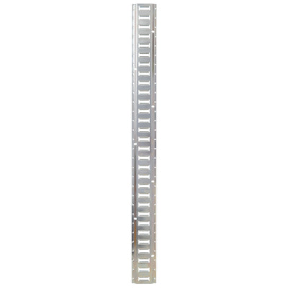 Universal E Track Tie-Down Rail Kit For Trucks, Vans, Garages - Silver