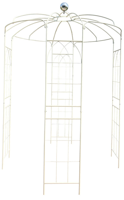 Metal Garden Arch Iron Garden Arbors Gazebo Dia High Birdcage Shape Pergola Pavilion For Wedding Ceremony