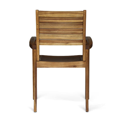 Outdoor Dining Chair, Stacking Design For Patio
