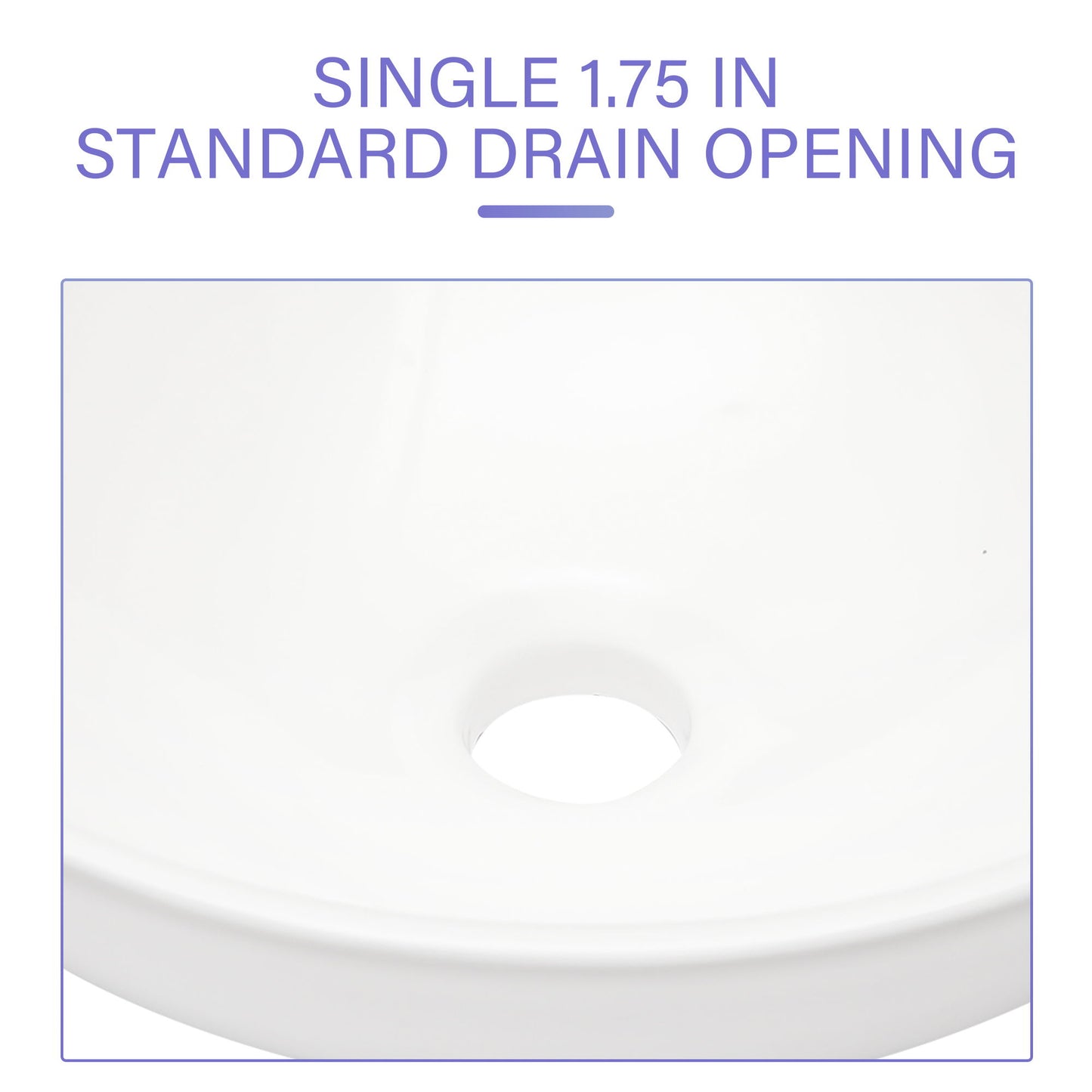 Modern Ceramic Circular Vessel Bathroom Sink