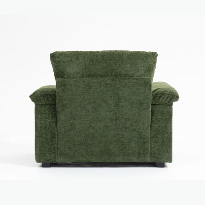 Fabric Sofa Bed With Cupholders And USB Charging Ports Chair For Living Room