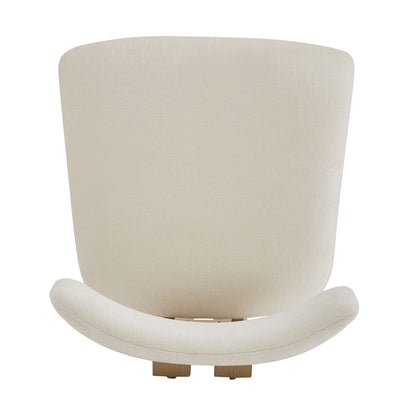 Modern Upholstered Armless Dining Chairs With Metal Legs