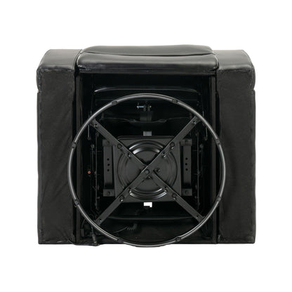 270 Degree Swivel Power Recliner With Tray Table, Phone Holder, Cup Holder, USB Port