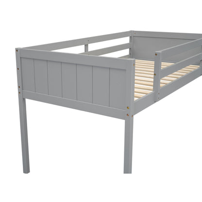 Low Loft Bed With Adjustable Ladder