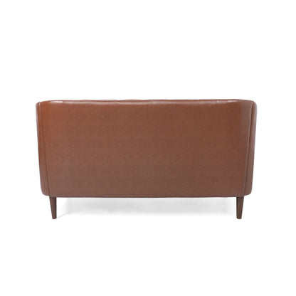 Sophisticated Loveseat With Diamond Stitched Detailing