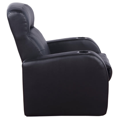 Greenfield - 3 Seater Home Theater With Storage - Black