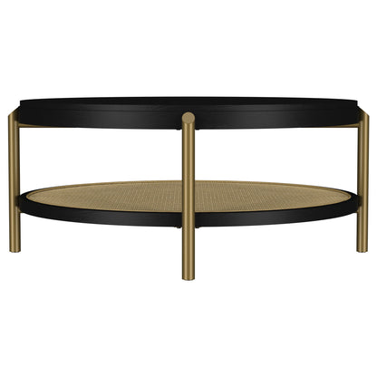 Benson - Round Table With Storage Shelf