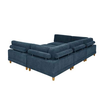 Modern Modular Sectional With Adjustable Back Support