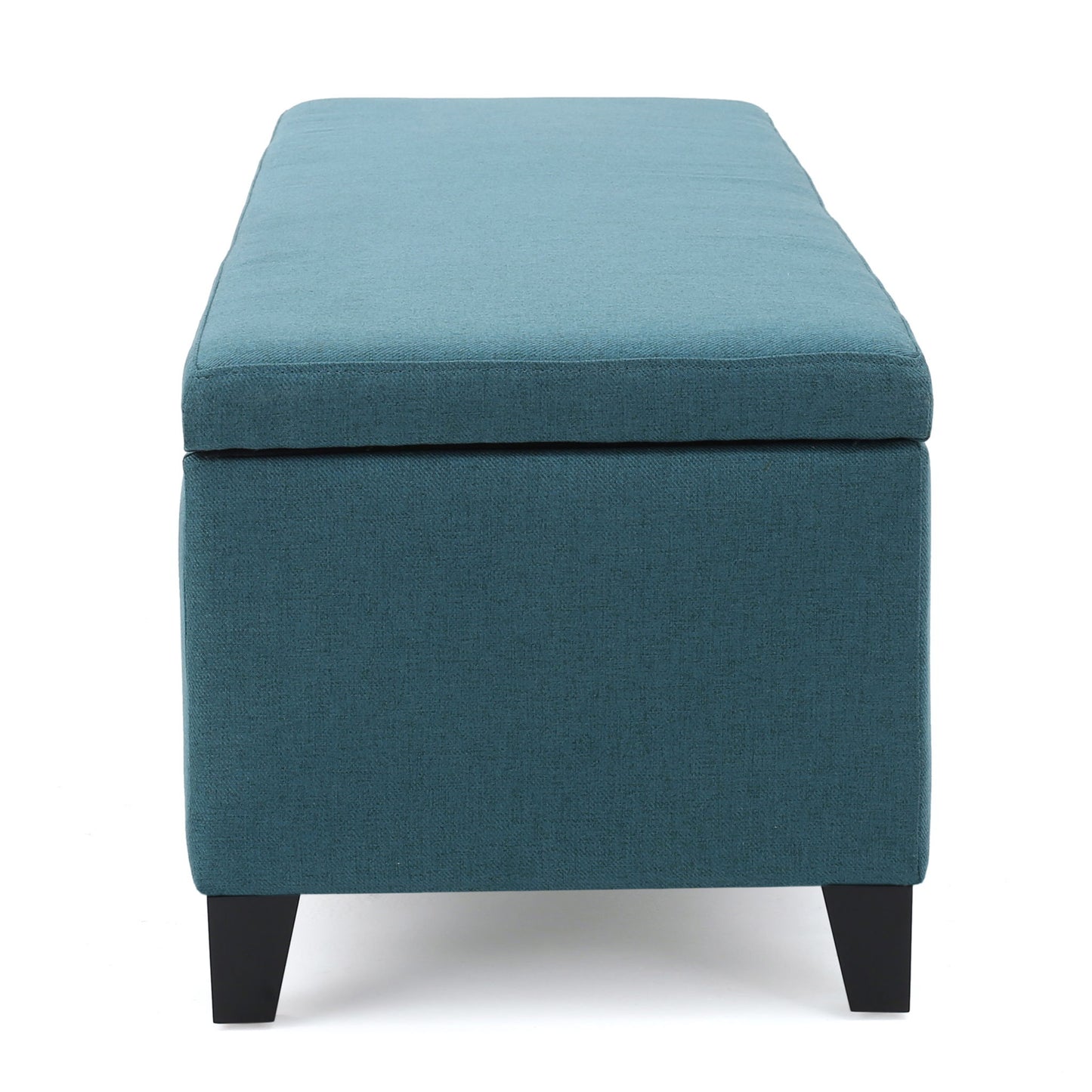 Contemporary Storage Ottoman Bench With Upholstery