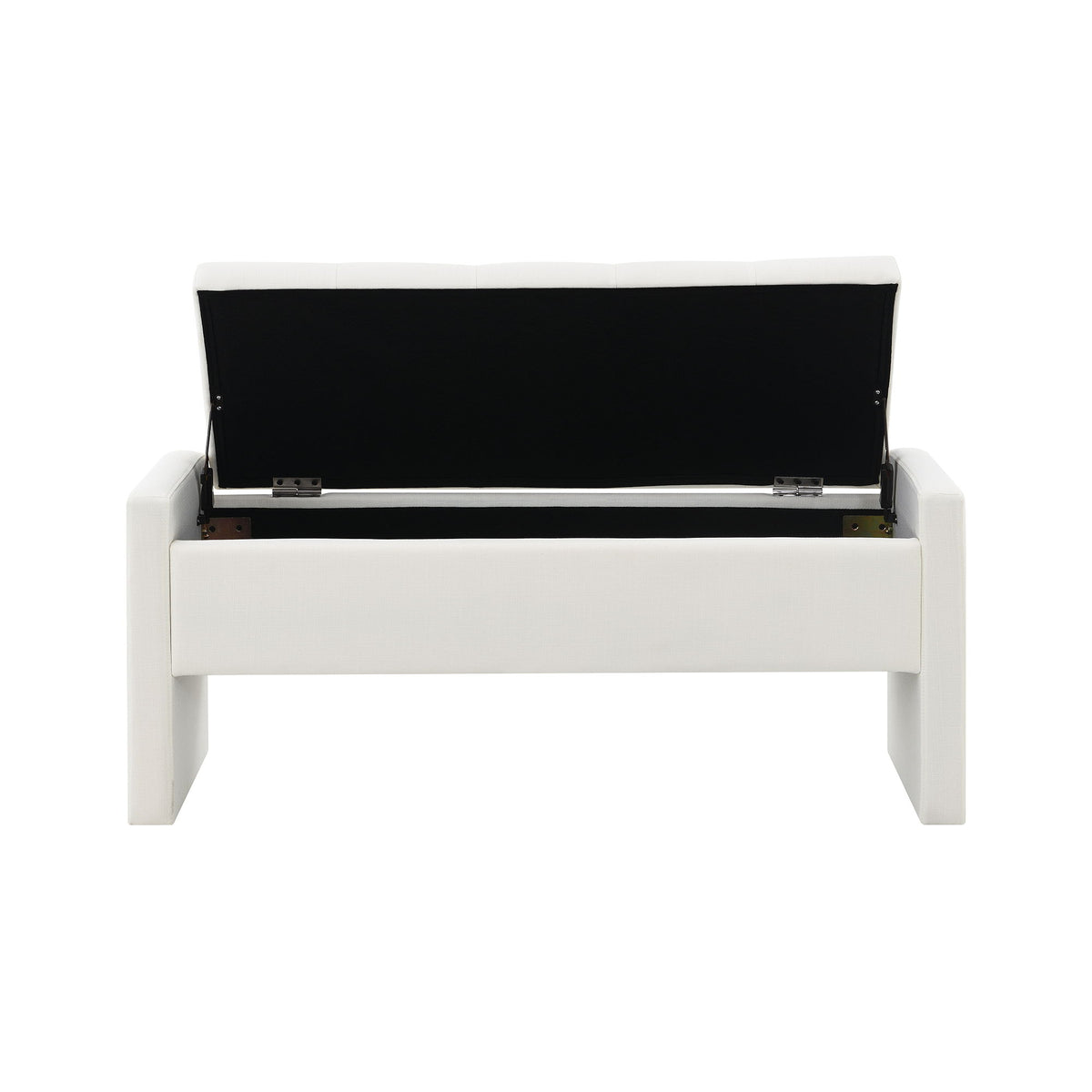 Modern Upholstered Large Bed End Bench With Storage