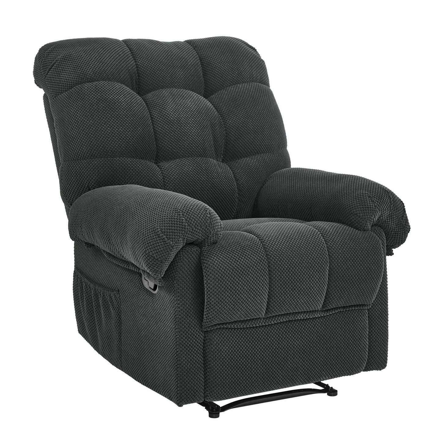 Manual Recliner, Padded Footrest