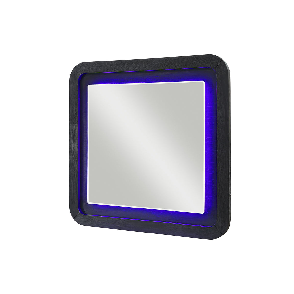 Beverly - Large Scale Wall Mirror For Dresser, Rounded Edges - Black White