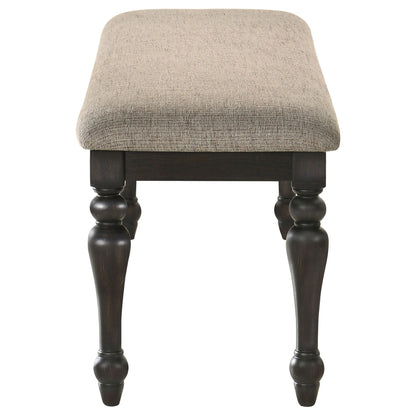 Kavita - Upholstered Dining Bench - Charcoal