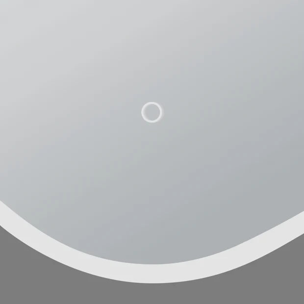 Eva Irregular Shaped LED Lighted Mirror with Dimmer & Defogger - Available in 2 Sizes