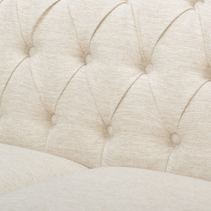 Chesterfield Style 3 Seater Sofa With Deep Button Tufting