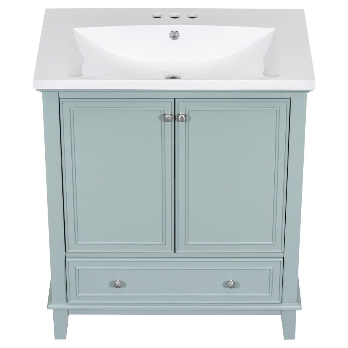 Modern Bathroom Vanity With Sink Combo, Multi Functional Cabinet With Doors And Drawer