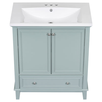 Modern Bathroom Vanity With Sink Combo, Multi Functional Cabinet With Doors And Drawer